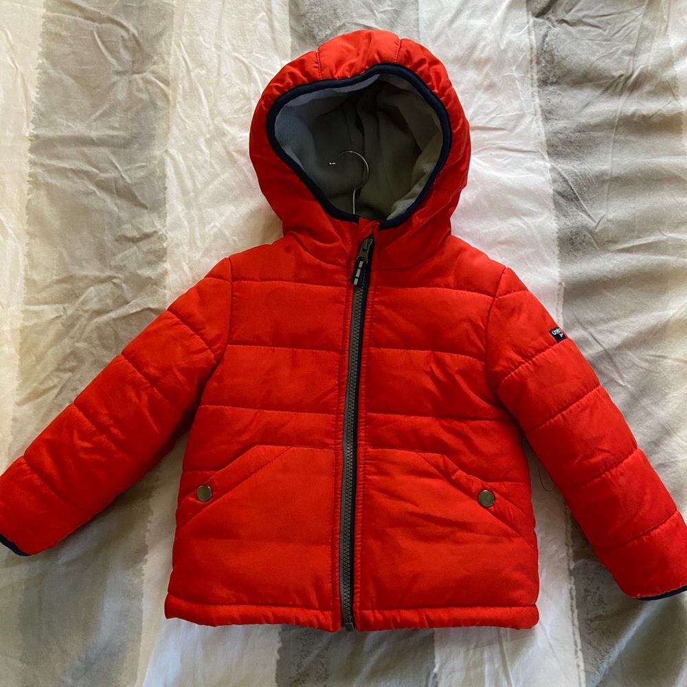 Orange Red Oshkosh B’Gosh orange outwear coat